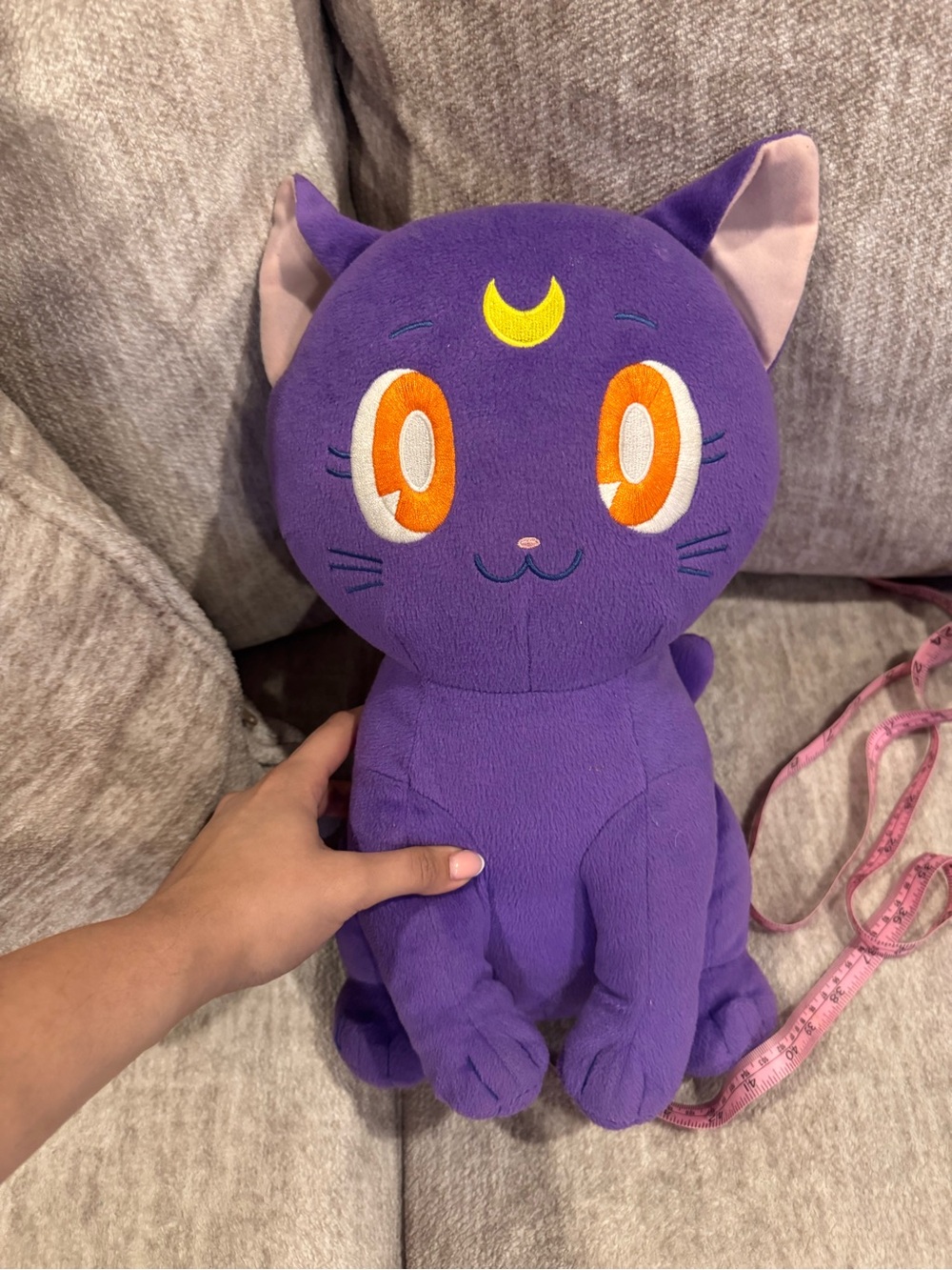 Sailor Moon Cat Luna Plush Toy - Soft Huggable Kitten